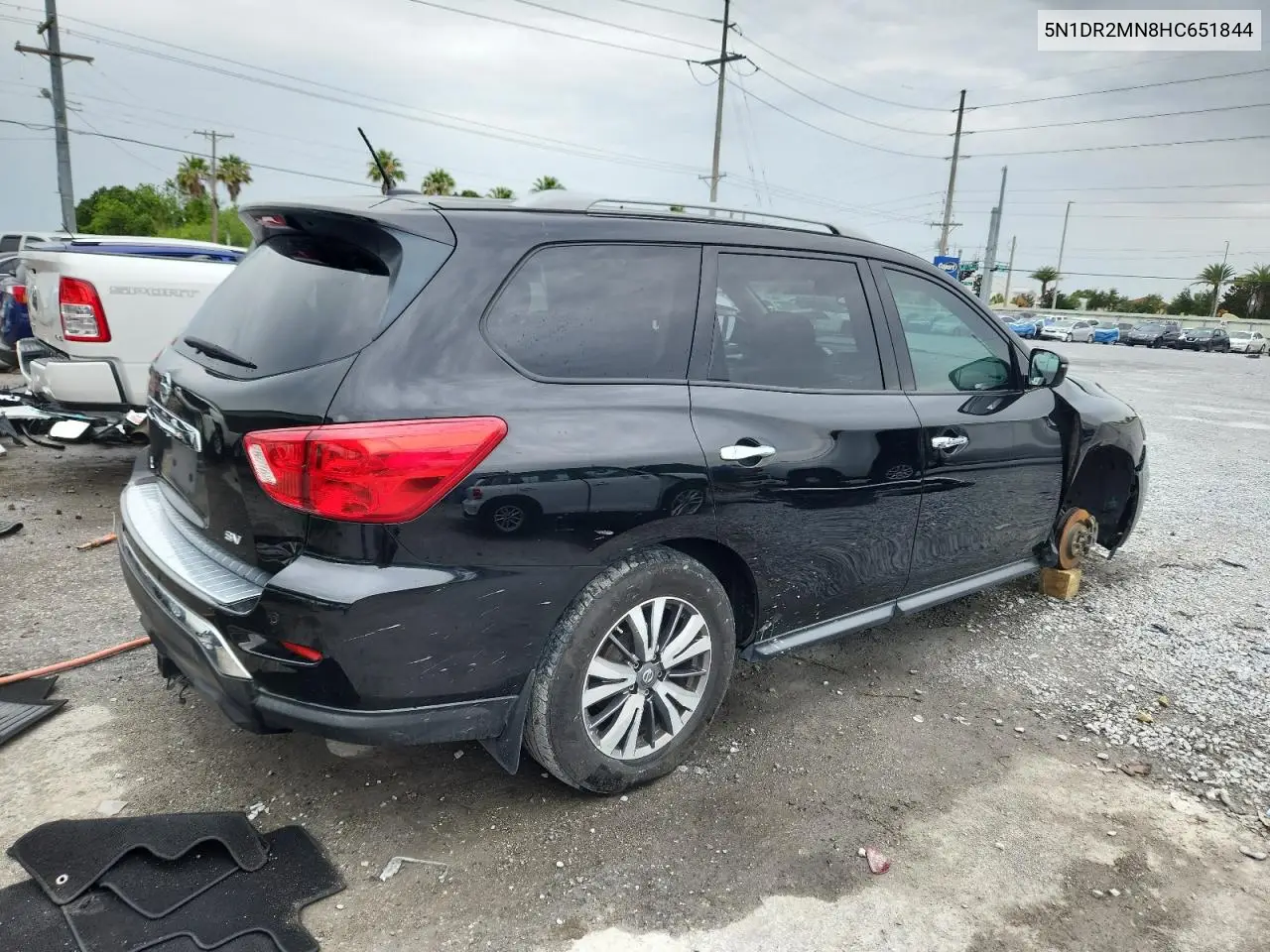 2017 Nissan Pathfinder S VIN: 5N1DR2MN8HC651844 Lot: 62862325