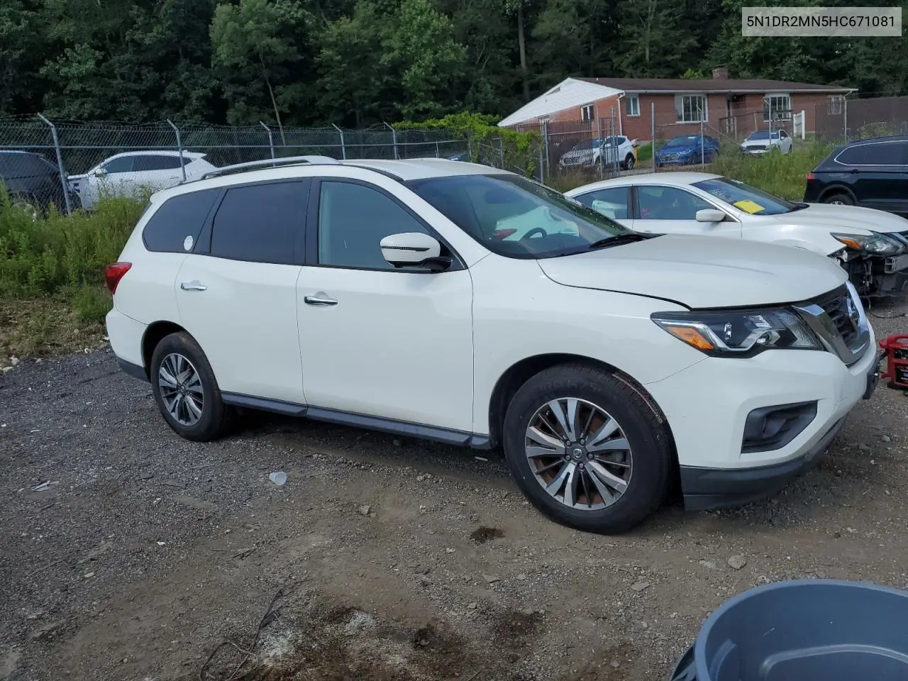 2017 Nissan Pathfinder S VIN: 5N1DR2MN5HC671081 Lot: 62905995