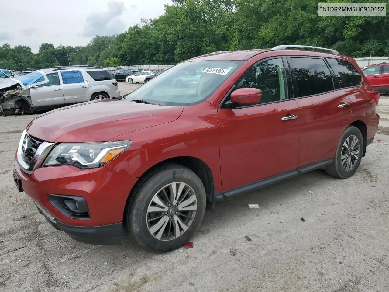 2017 Nissan Pathfinder S VIN: 5N1DR2MM5HC910152 Lot: 62941865