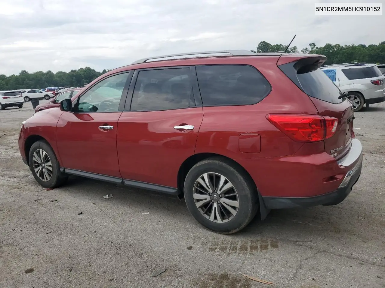 2017 Nissan Pathfinder S VIN: 5N1DR2MM5HC910152 Lot: 62941865