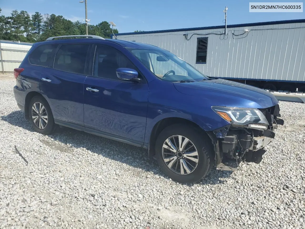 2017 Nissan Pathfinder S VIN: 5N1DR2MN7HC600335 Lot: 63022925