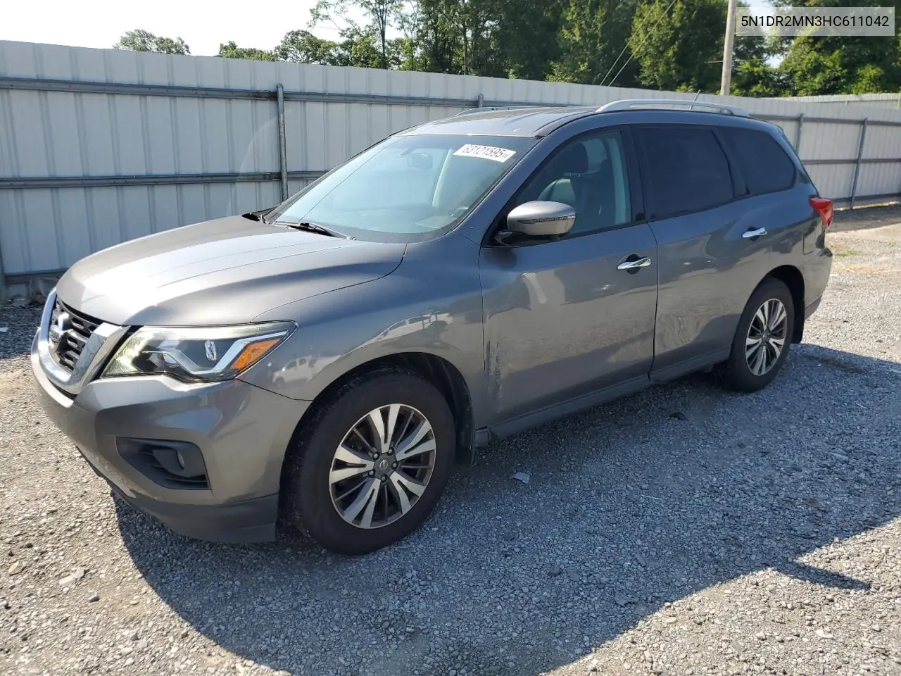 2017 Nissan Pathfinder S VIN: 5N1DR2MN3HC611042 Lot: 63121595