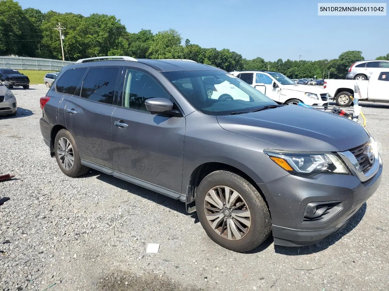 2017 Nissan Pathfinder S VIN: 5N1DR2MN3HC611042 Lot: 63121595