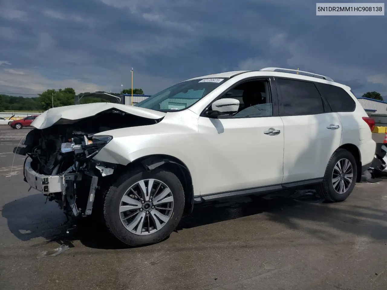 2017 Nissan Pathfinder S VIN: 5N1DR2MM1HC908138 Lot: 63139925