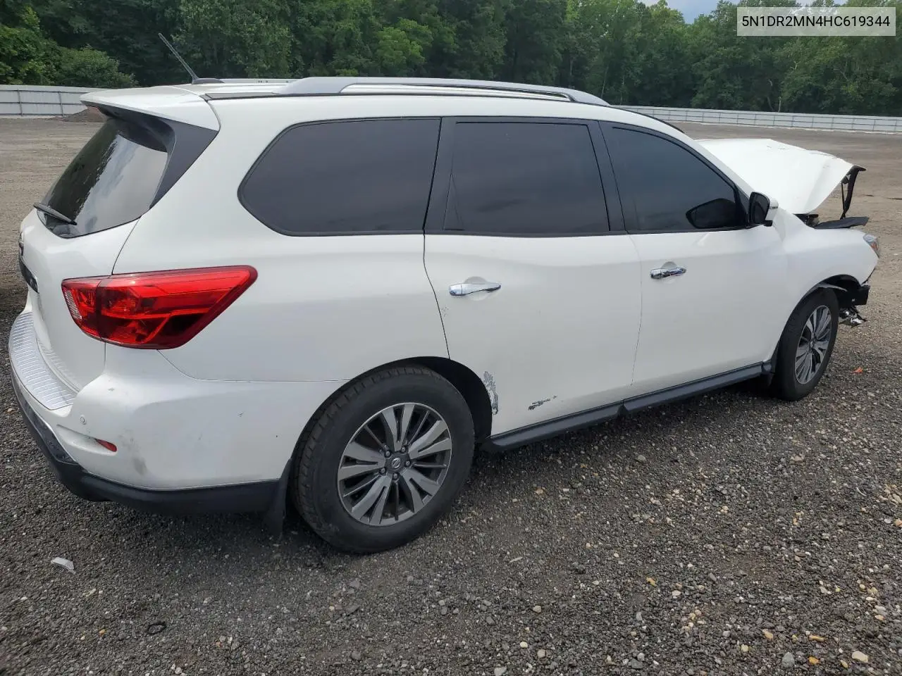2017 Nissan Pathfinder S VIN: 5N1DR2MN4HC619344 Lot: 63158875