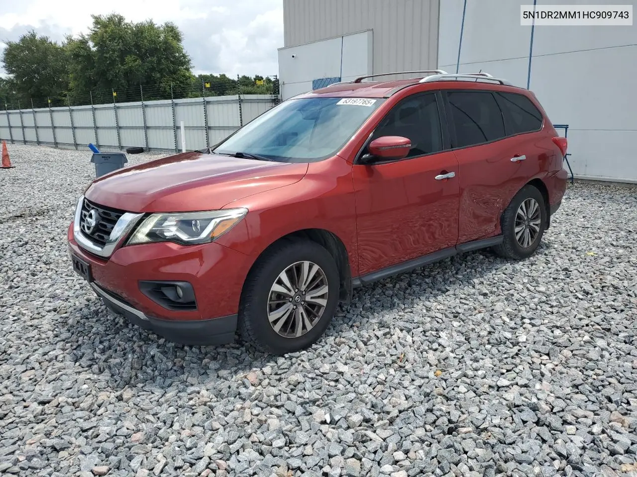 2017 Nissan Pathfinder S VIN: 5N1DR2MM1HC909743 Lot: 63197765