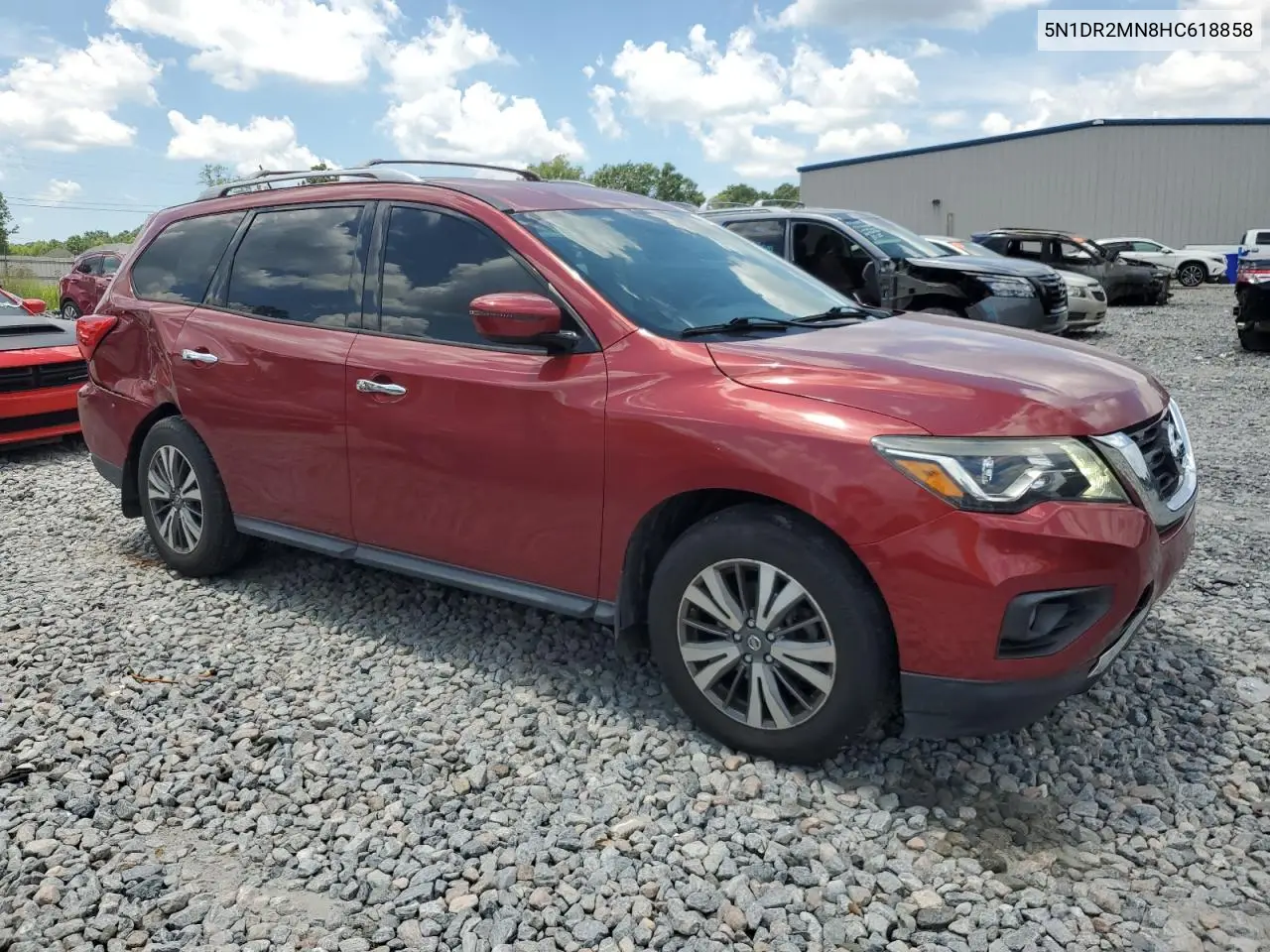 2017 Nissan Pathfinder S VIN: 5N1DR2MN8HC618858 Lot: 63299865