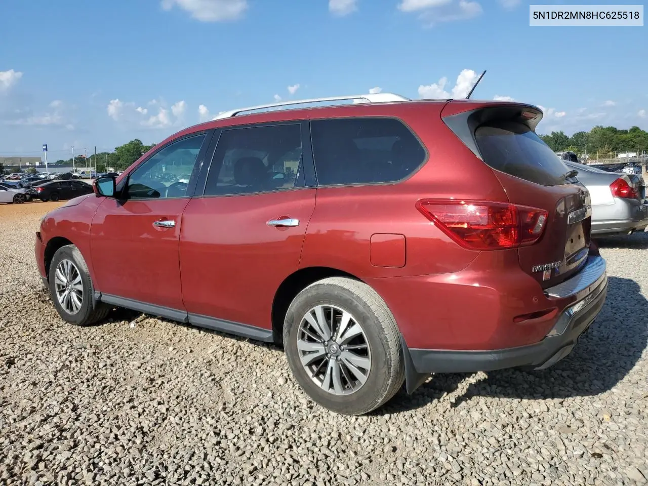 2017 Nissan Pathfinder S VIN: 5N1DR2MN8HC625518 Lot: 65931395