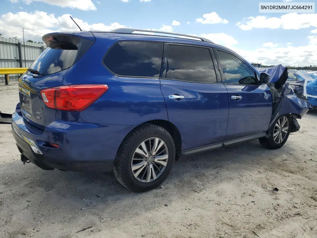2018 Nissan Pathfinder S VIN: 5N1DR2MM7JC664291 Lot: 46748475