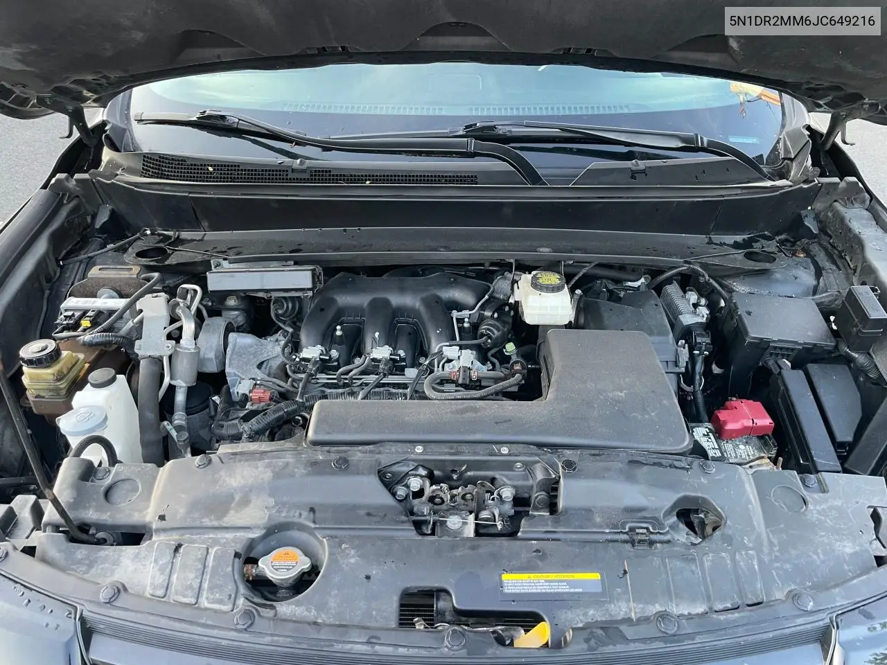 2018 Nissan Pathfinder S VIN: 5N1DR2MM6JC649216 Lot: 57184305