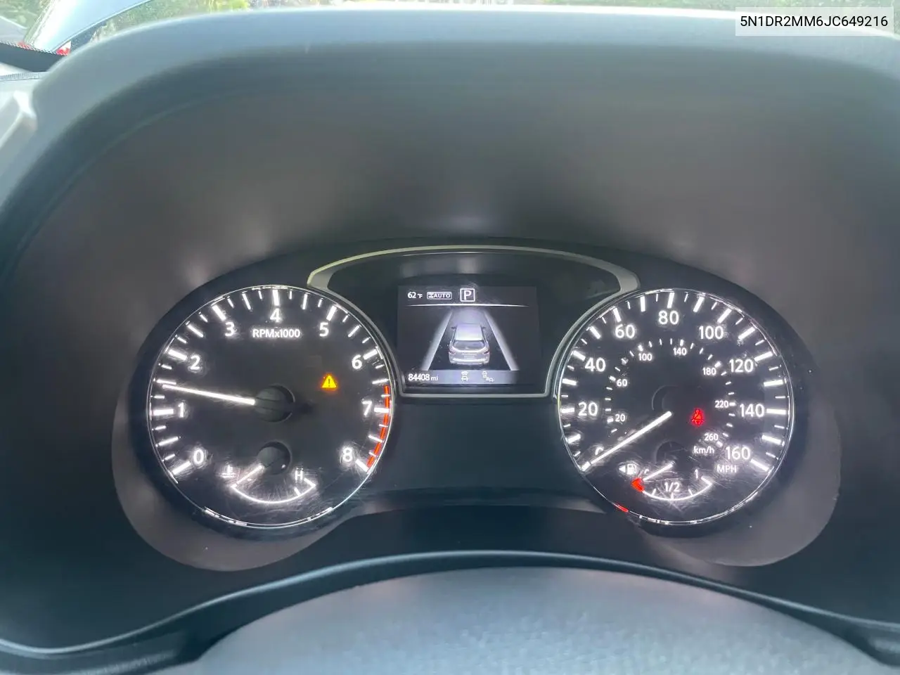 2018 Nissan Pathfinder S VIN: 5N1DR2MM6JC649216 Lot: 57184305