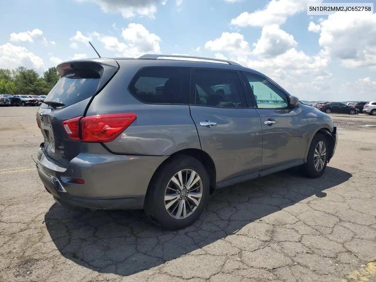 2018 Nissan Pathfinder S VIN: 5N1DR2MM2JC652758 Lot: 59143855