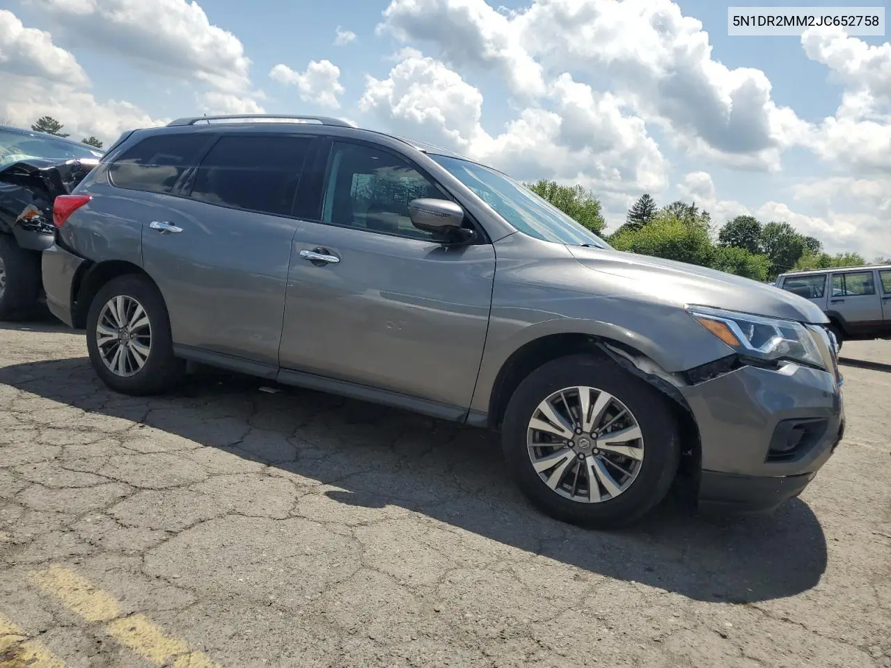2018 Nissan Pathfinder S VIN: 5N1DR2MM2JC652758 Lot: 59143855