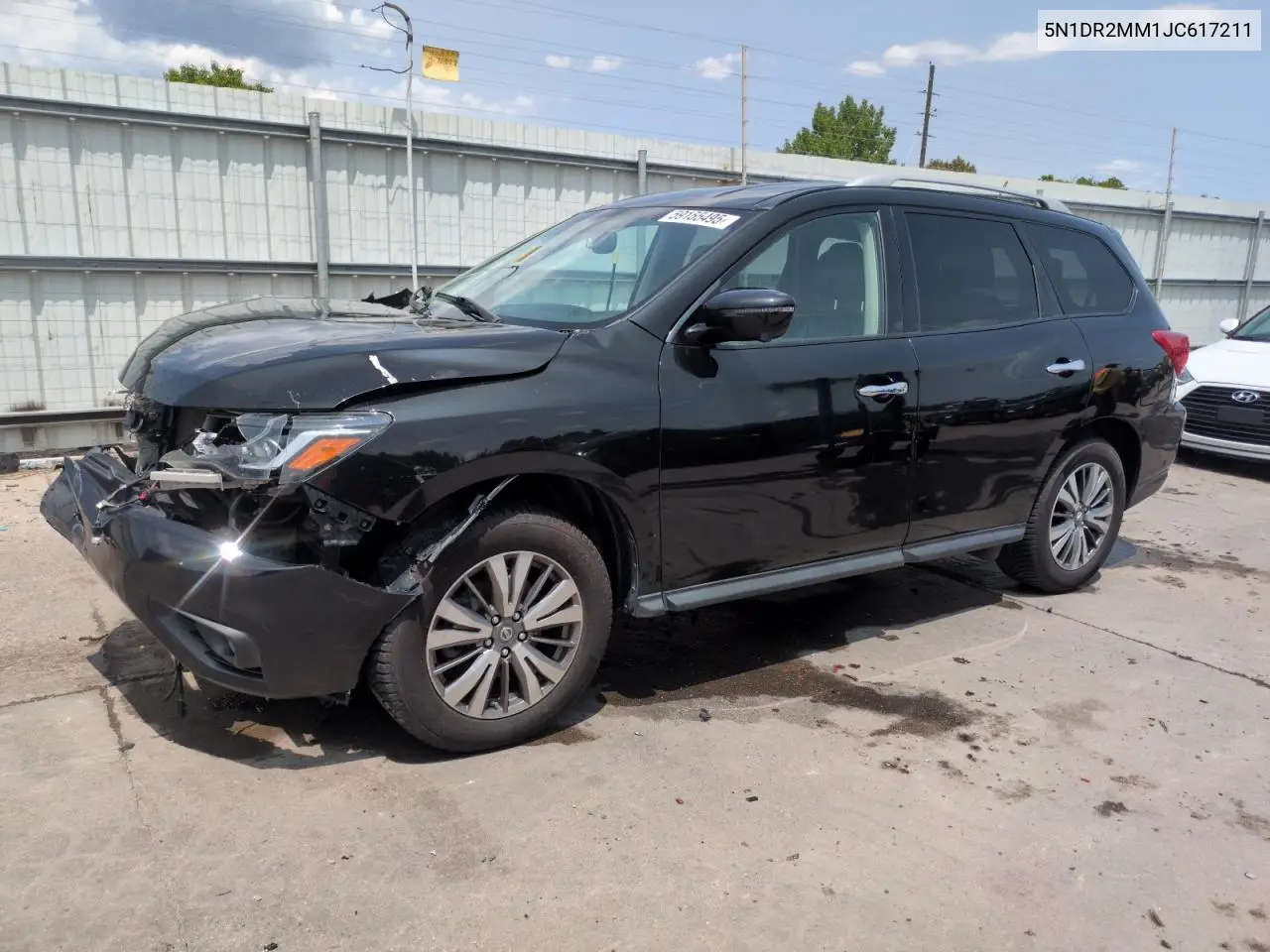 2018 Nissan Pathfinder S VIN: 5N1DR2MM1JC617211 Lot: 59155495
