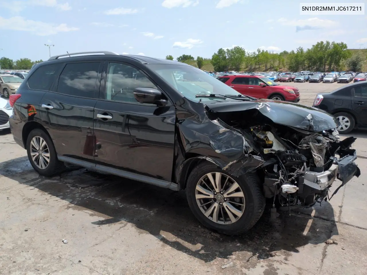 2018 Nissan Pathfinder S VIN: 5N1DR2MM1JC617211 Lot: 59155495
