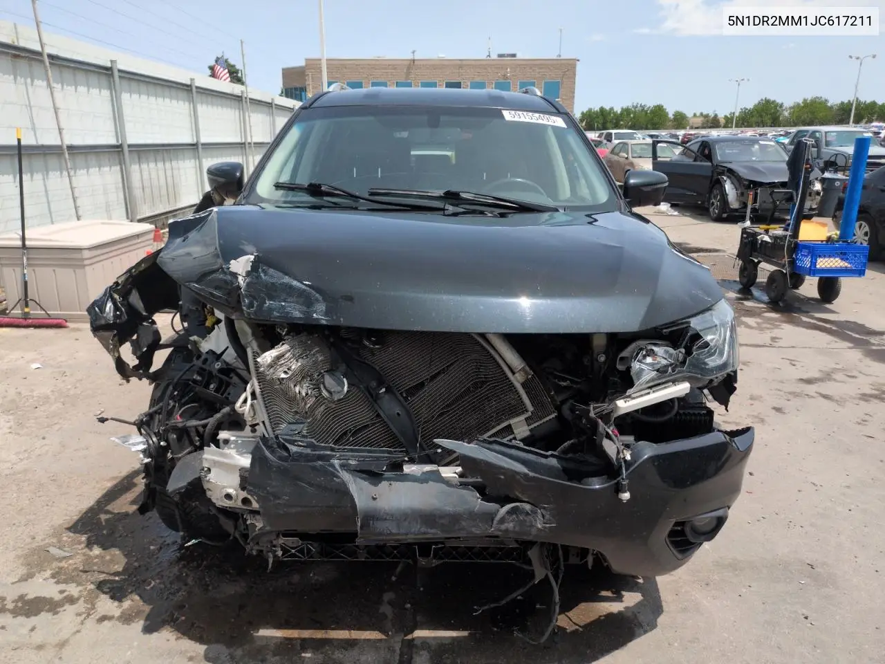 2018 Nissan Pathfinder S VIN: 5N1DR2MM1JC617211 Lot: 59155495