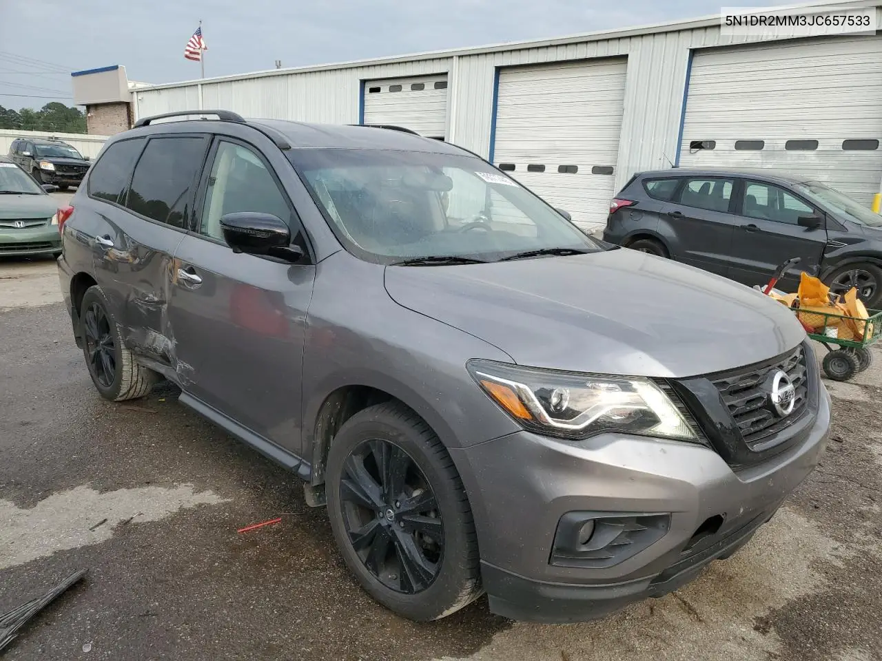 2018 Nissan Pathfinder S VIN: 5N1DR2MM3JC657533 Lot: 59377445