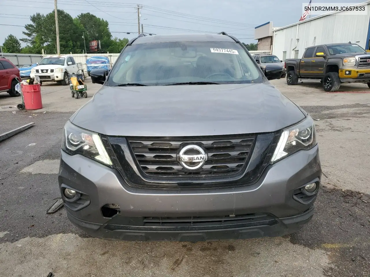 2018 Nissan Pathfinder S VIN: 5N1DR2MM3JC657533 Lot: 59377445