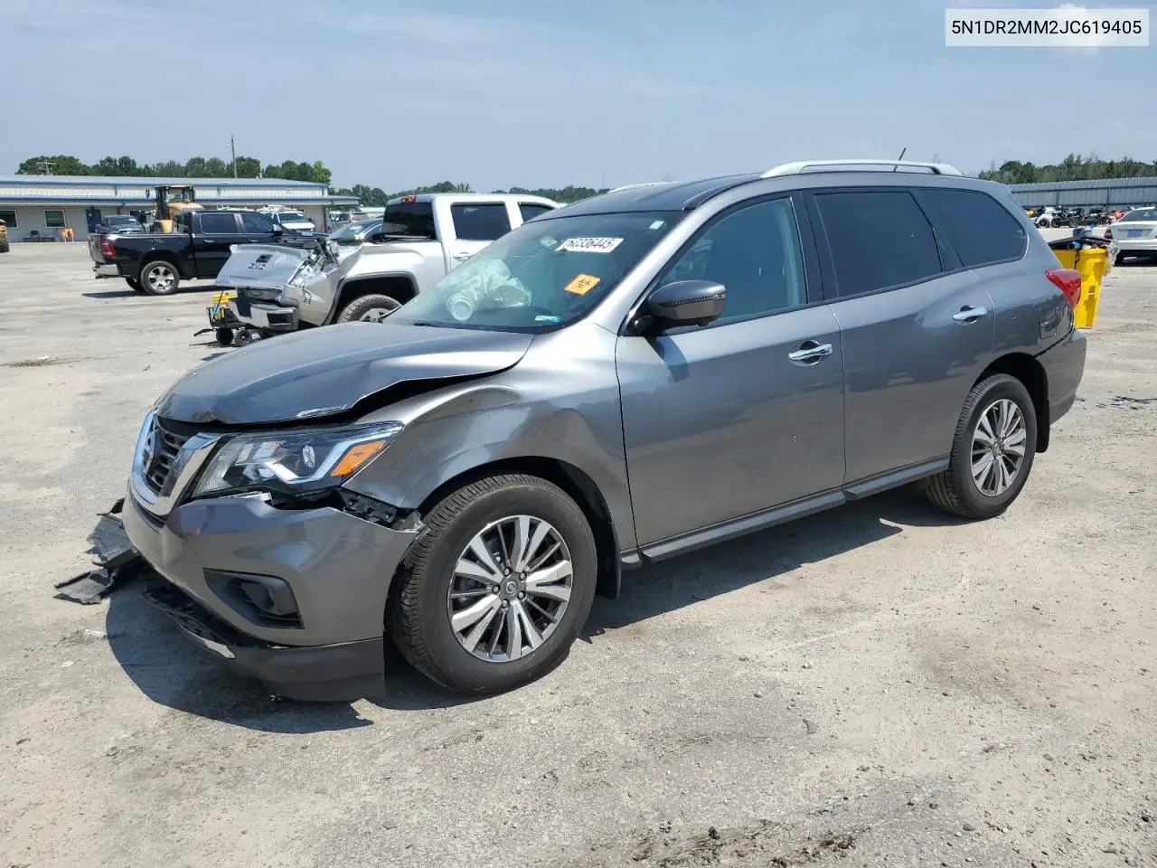 2018 Nissan Pathfinder S VIN: 5N1DR2MM2JC619405 Lot: 62336445