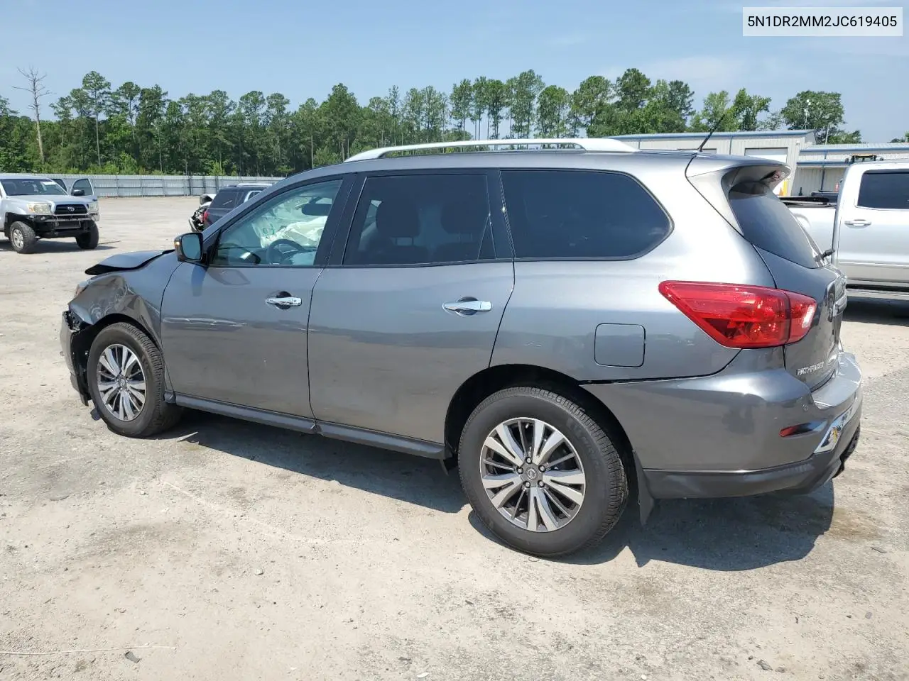 2018 Nissan Pathfinder S VIN: 5N1DR2MM2JC619405 Lot: 62336445