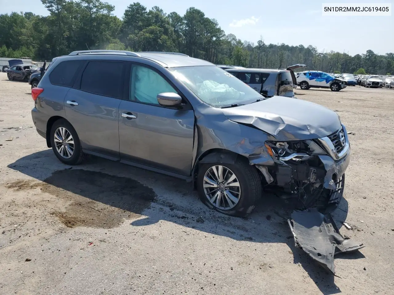 2018 Nissan Pathfinder S VIN: 5N1DR2MM2JC619405 Lot: 62336445