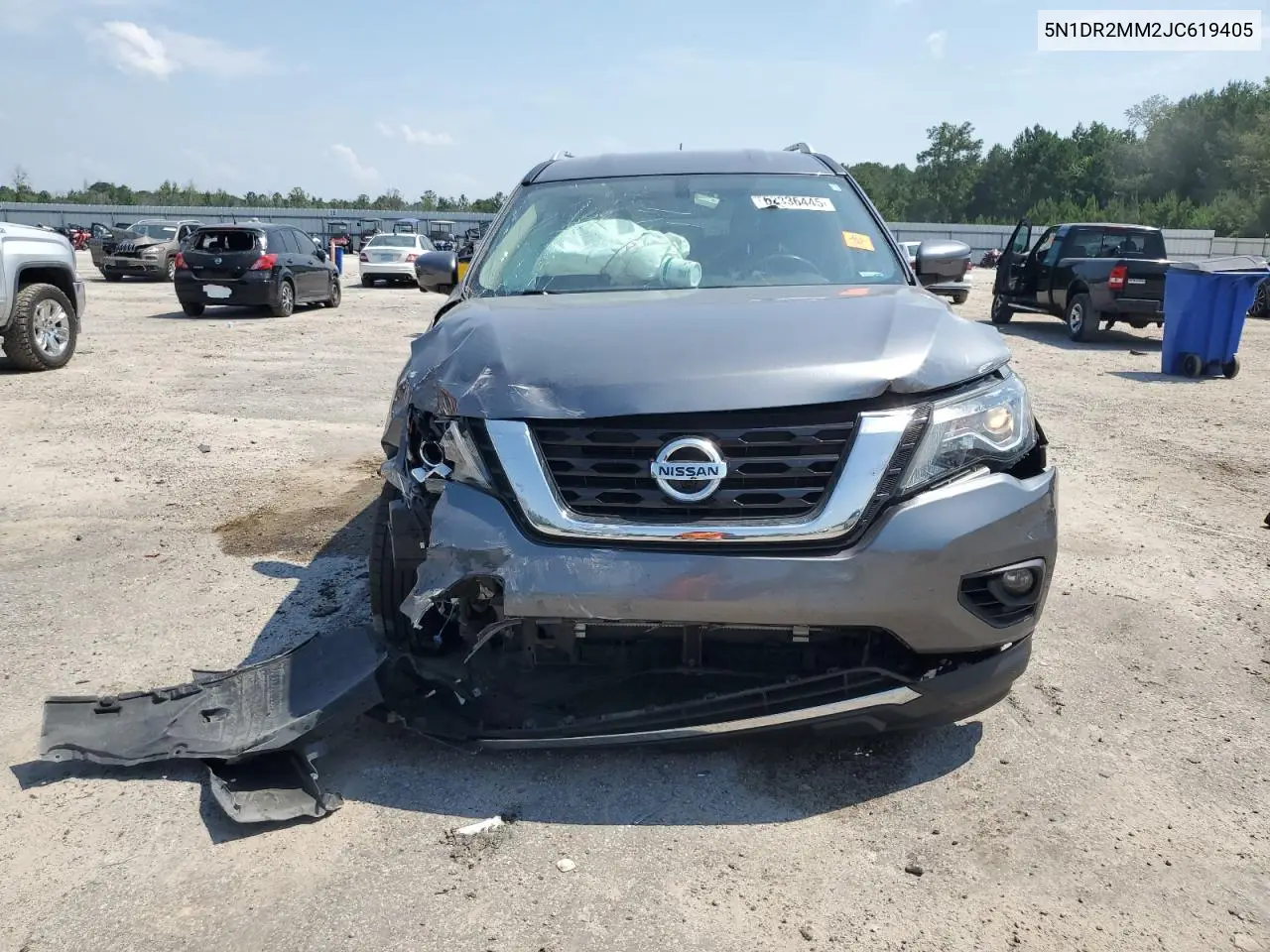 2018 Nissan Pathfinder S VIN: 5N1DR2MM2JC619405 Lot: 62336445