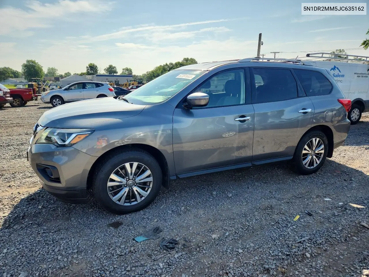 2018 Nissan Pathfinder S VIN: 5N1DR2MM5JC635162 Lot: 62391665