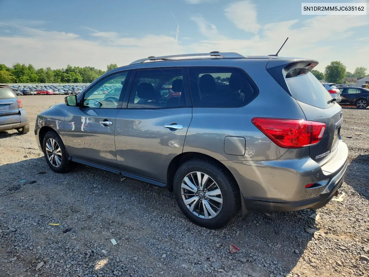 2018 Nissan Pathfinder S VIN: 5N1DR2MM5JC635162 Lot: 62391665