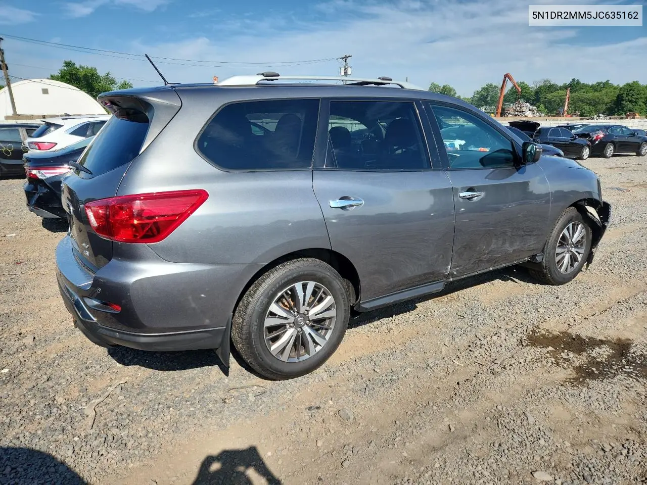 2018 Nissan Pathfinder S VIN: 5N1DR2MM5JC635162 Lot: 62391665