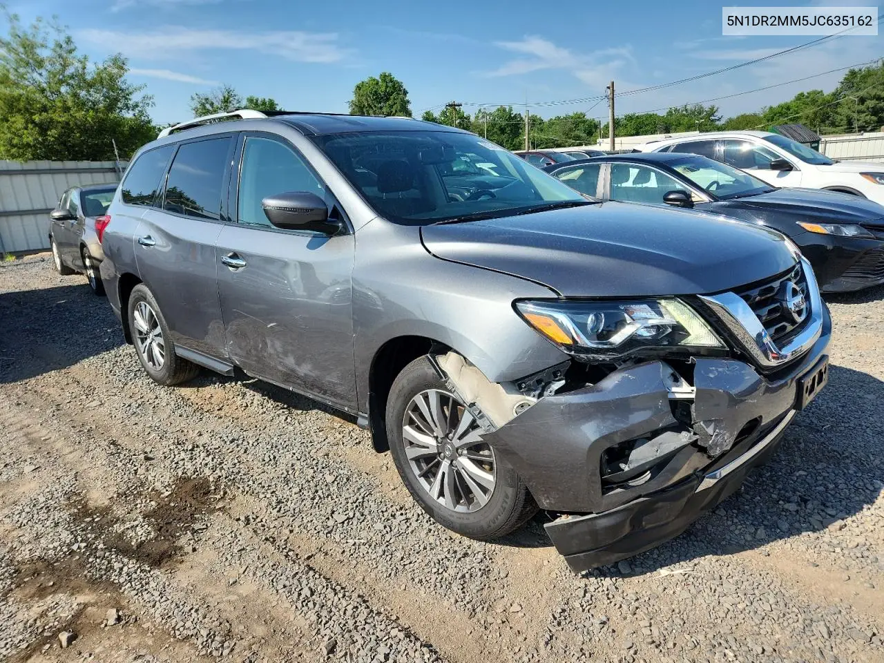 2018 Nissan Pathfinder S VIN: 5N1DR2MM5JC635162 Lot: 62391665