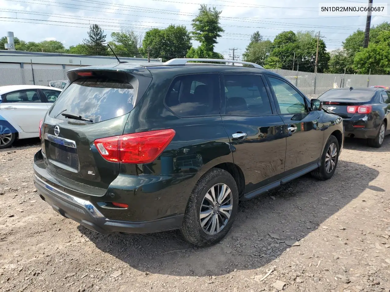 2018 Nissan Pathfinder S VIN: 5N1DR2MN0JC660687 Lot: 63310735