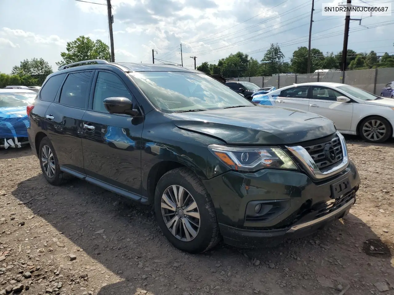 2018 Nissan Pathfinder S VIN: 5N1DR2MN0JC660687 Lot: 63310735