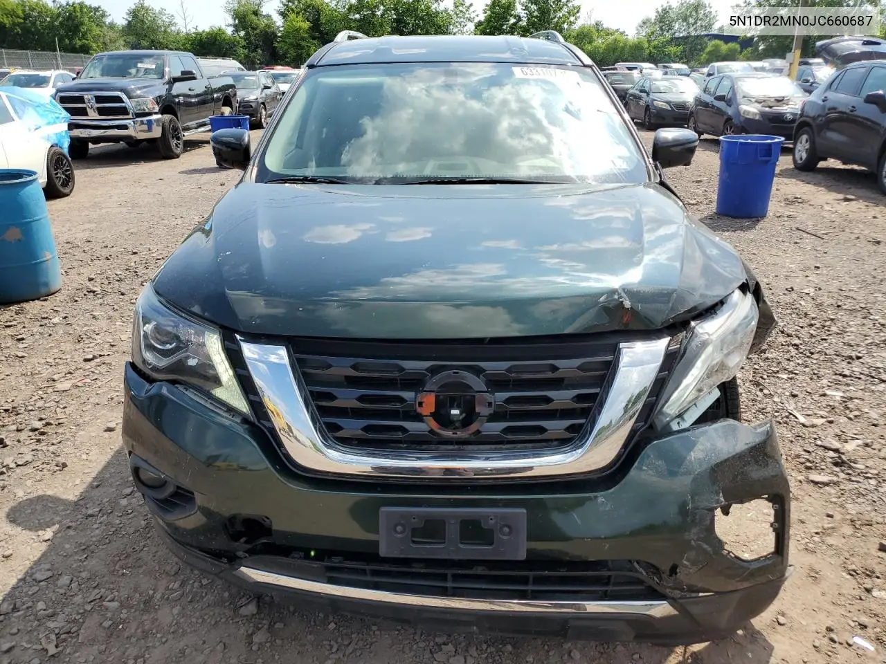 2018 Nissan Pathfinder S VIN: 5N1DR2MN0JC660687 Lot: 63310735