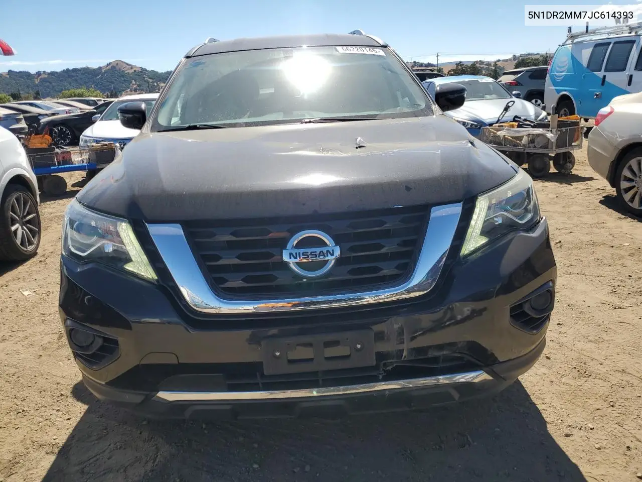 2018 Nissan Pathfinder S VIN: 5N1DR2MM7JC614393 Lot: 66220145
