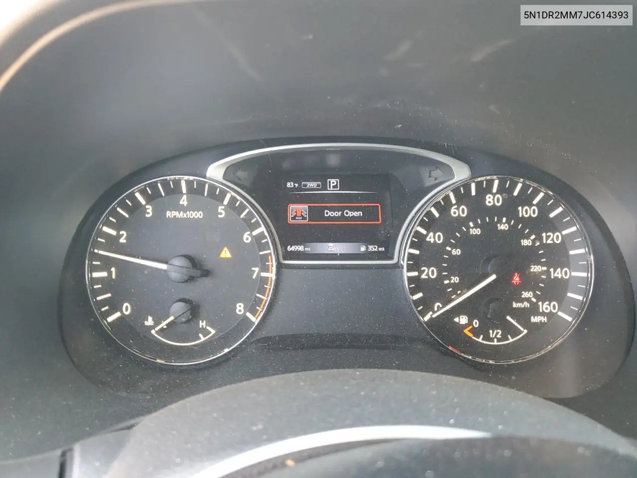 2018 Nissan Pathfinder S VIN: 5N1DR2MM7JC614393 Lot: 66220145