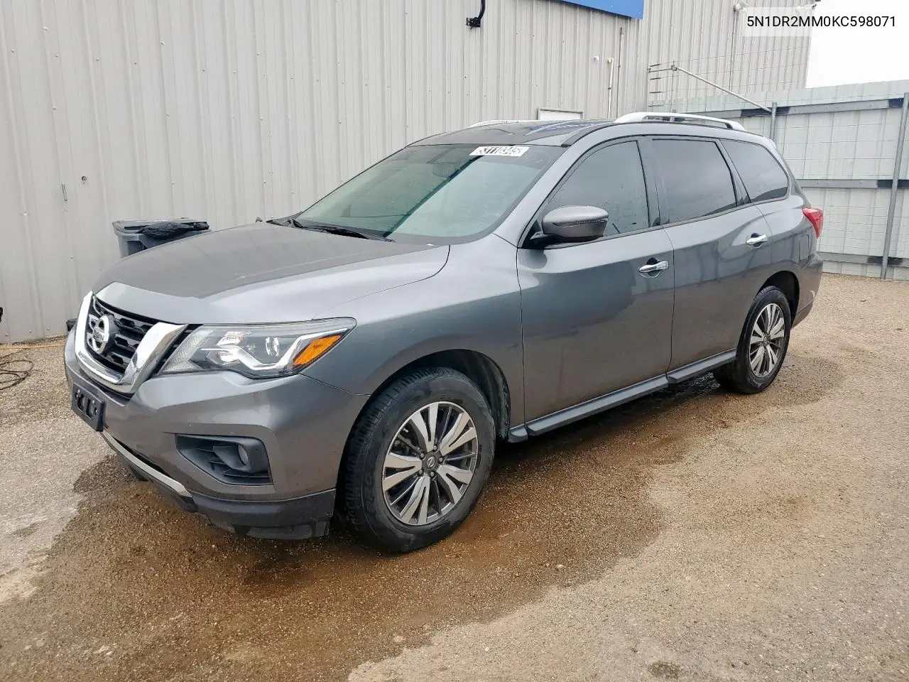 2019 Nissan Pathfinder S VIN: 5N1DR2MM0KC598071 Lot: 53110345