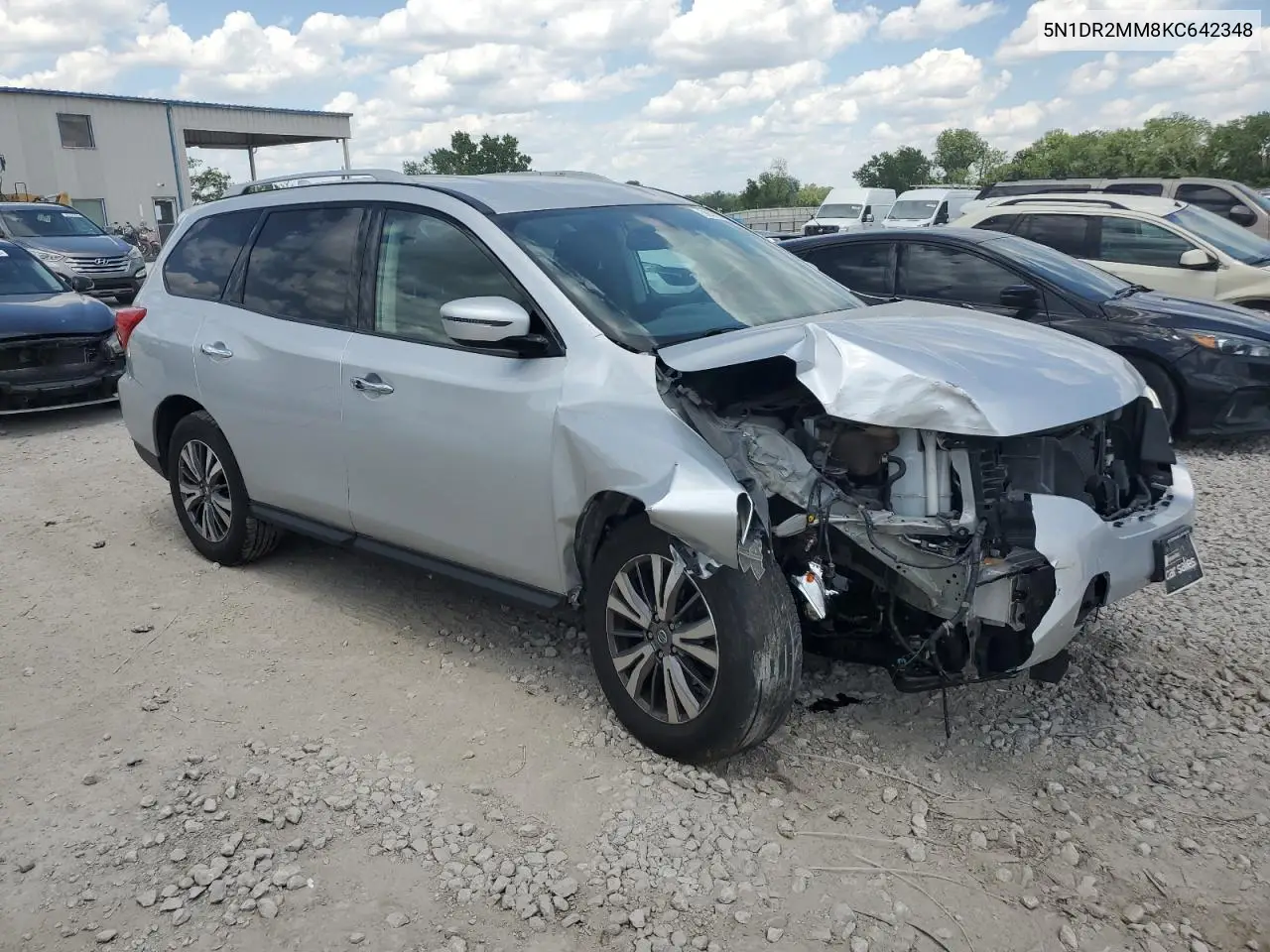 2019 Nissan Pathfinder S VIN: 5N1DR2MM8KC642348 Lot: 56502755