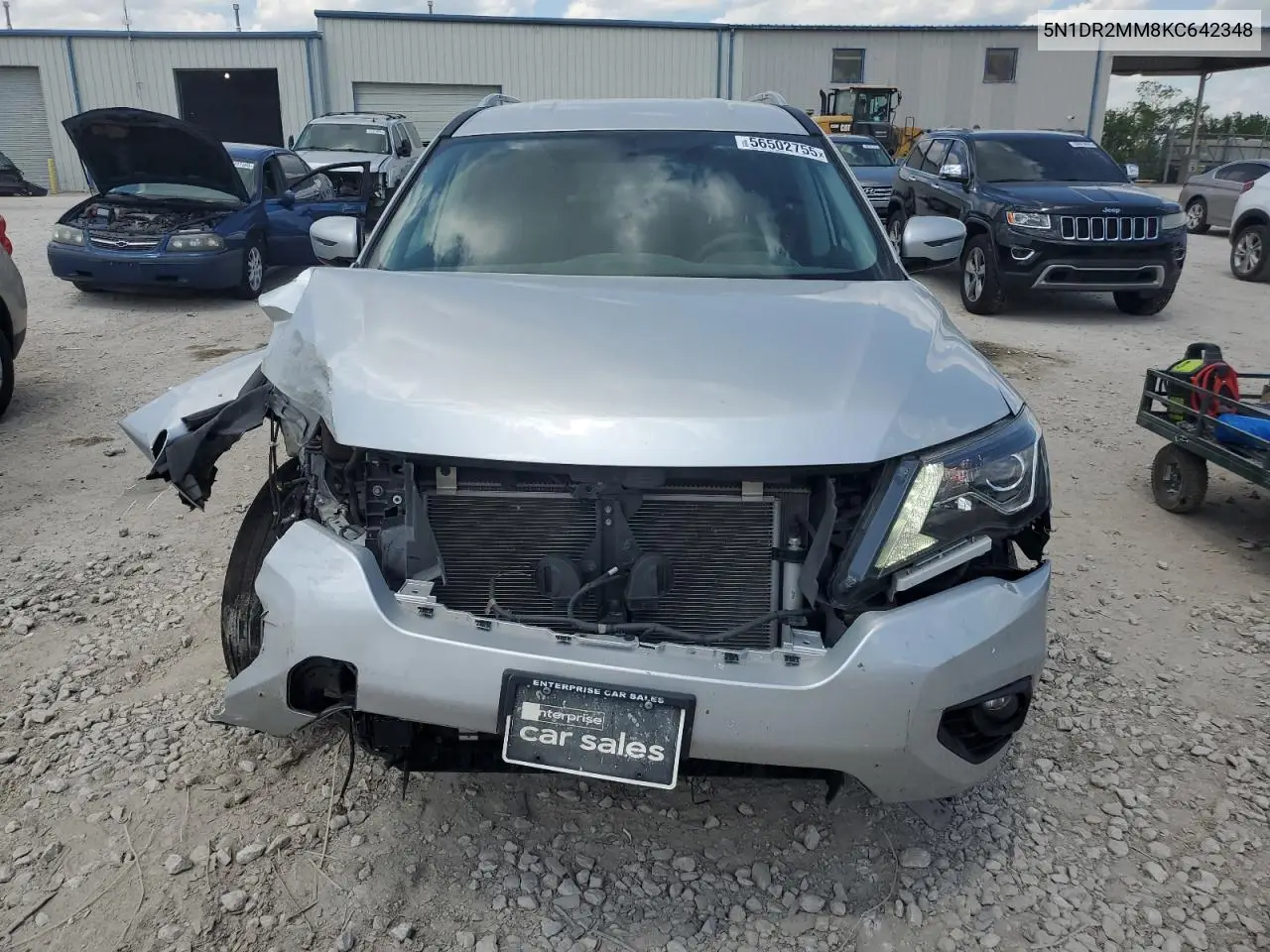 2019 Nissan Pathfinder S VIN: 5N1DR2MM8KC642348 Lot: 56502755