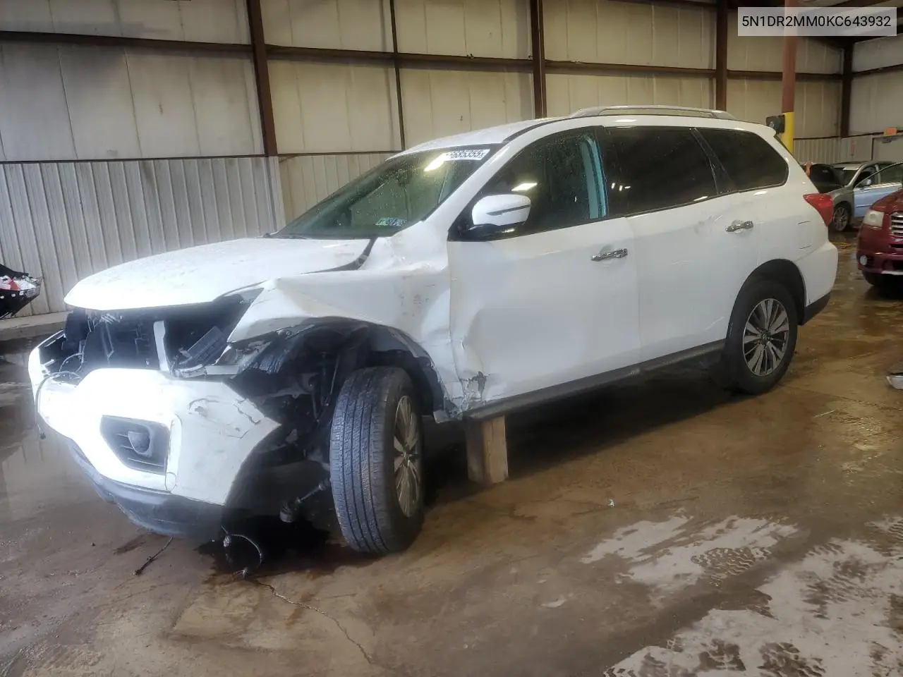 2019 Nissan Pathfinder S VIN: 5N1DR2MM0KC643932 Lot: 56685355