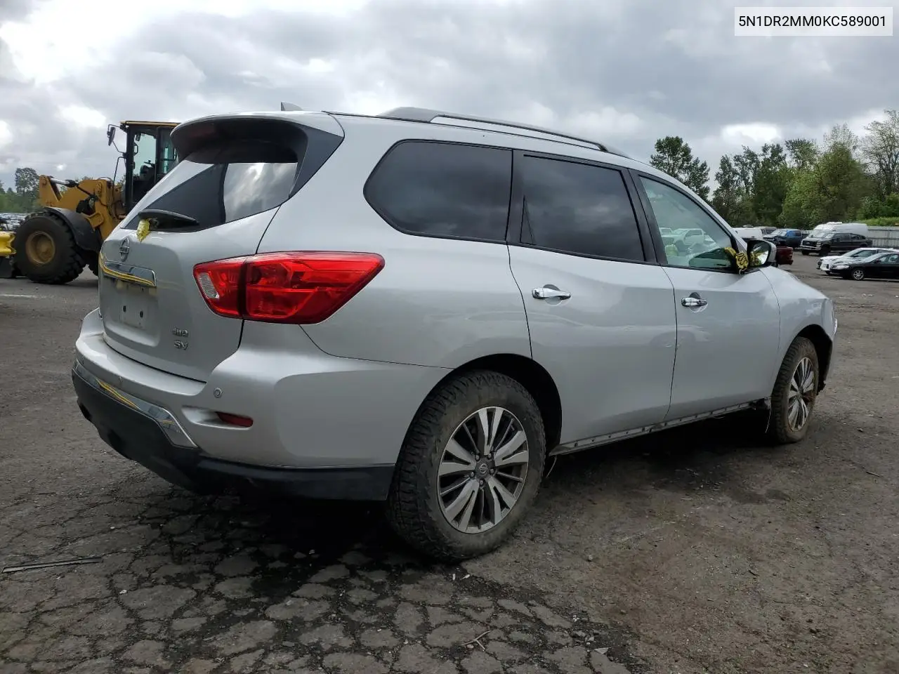 2019 Nissan Pathfinder S VIN: 5N1DR2MM0KC589001 Lot: 56943885