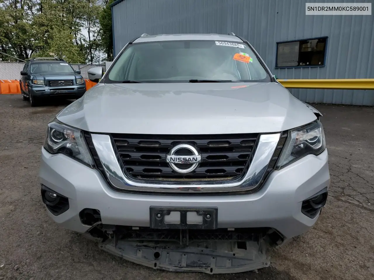 2019 Nissan Pathfinder S VIN: 5N1DR2MM0KC589001 Lot: 56943885
