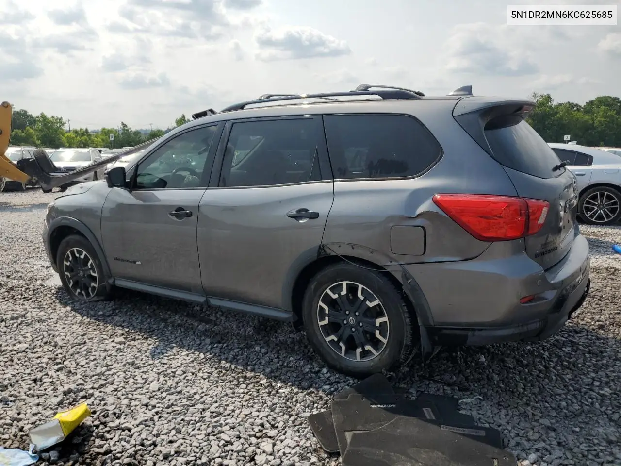 2019 Nissan Pathfinder S VIN: 5N1DR2MN6KC625685 Lot: 59214815