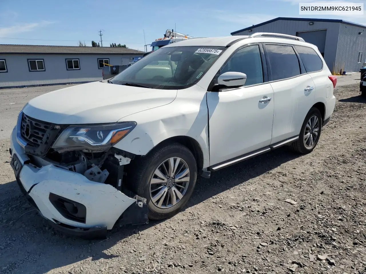 2019 Nissan Pathfinder S VIN: 5N1DR2MM9KC621945 Lot: 62856675