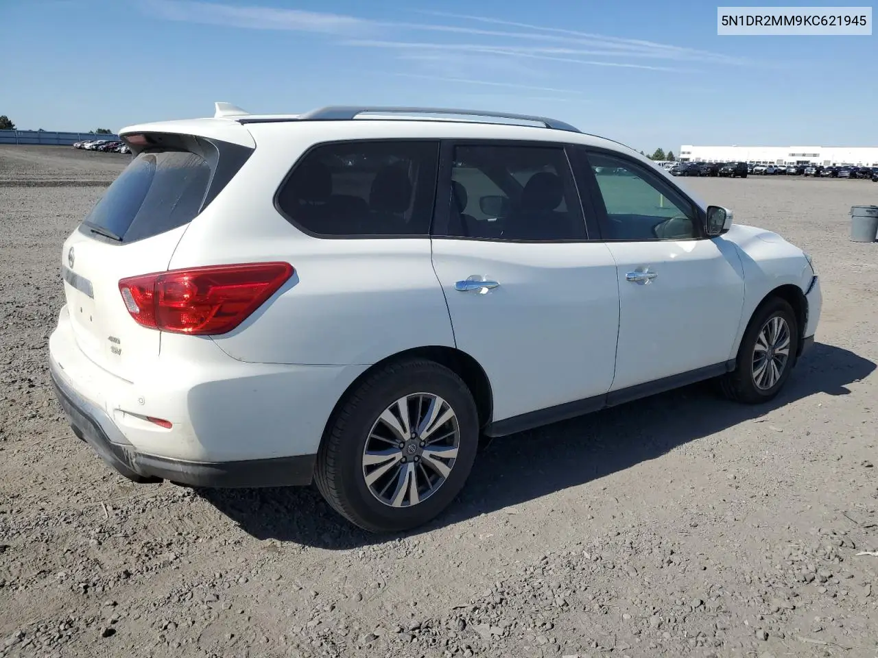 2019 Nissan Pathfinder S VIN: 5N1DR2MM9KC621945 Lot: 62856675