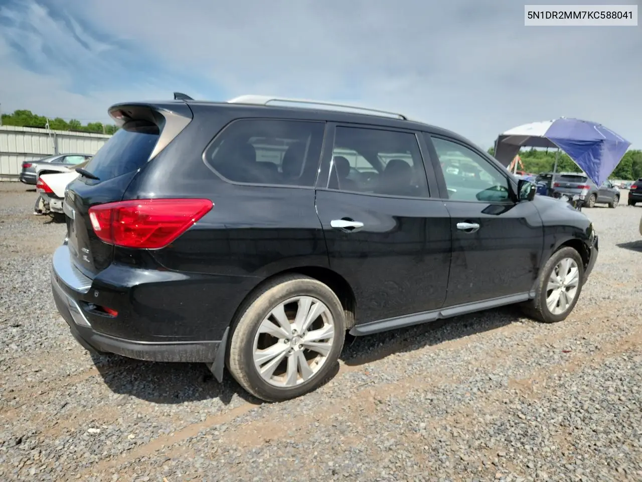 2019 Nissan Pathfinder S VIN: 5N1DR2MM7KC588041 Lot: 62935615