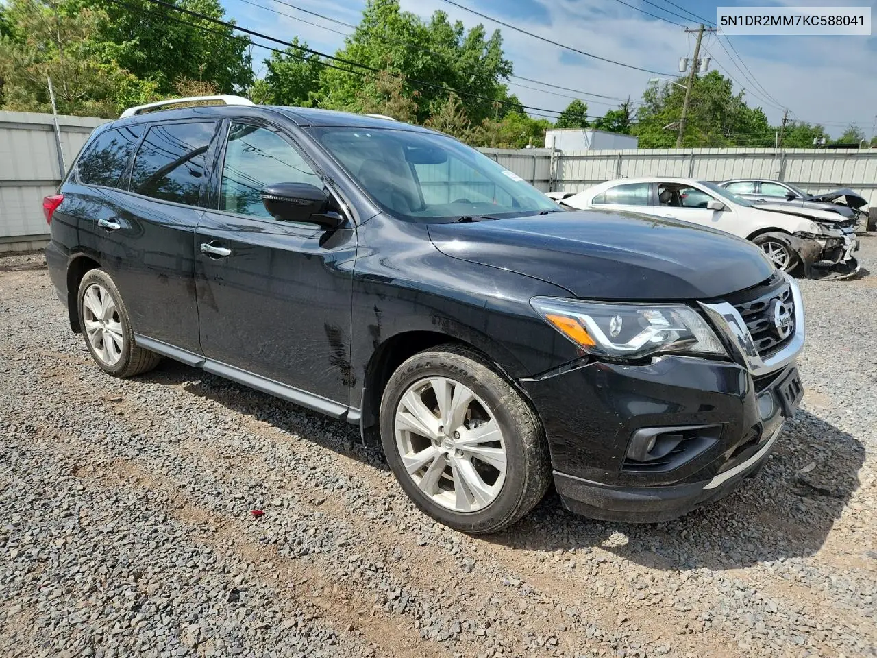 2019 Nissan Pathfinder S VIN: 5N1DR2MM7KC588041 Lot: 62935615