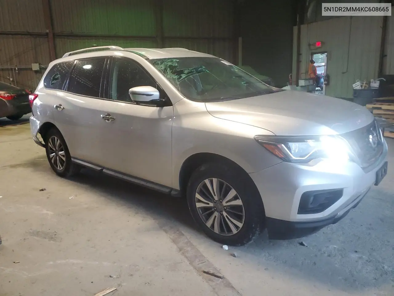 2019 Nissan Pathfinder S VIN: 5N1DR2MM4KC608665 Lot: 63002635