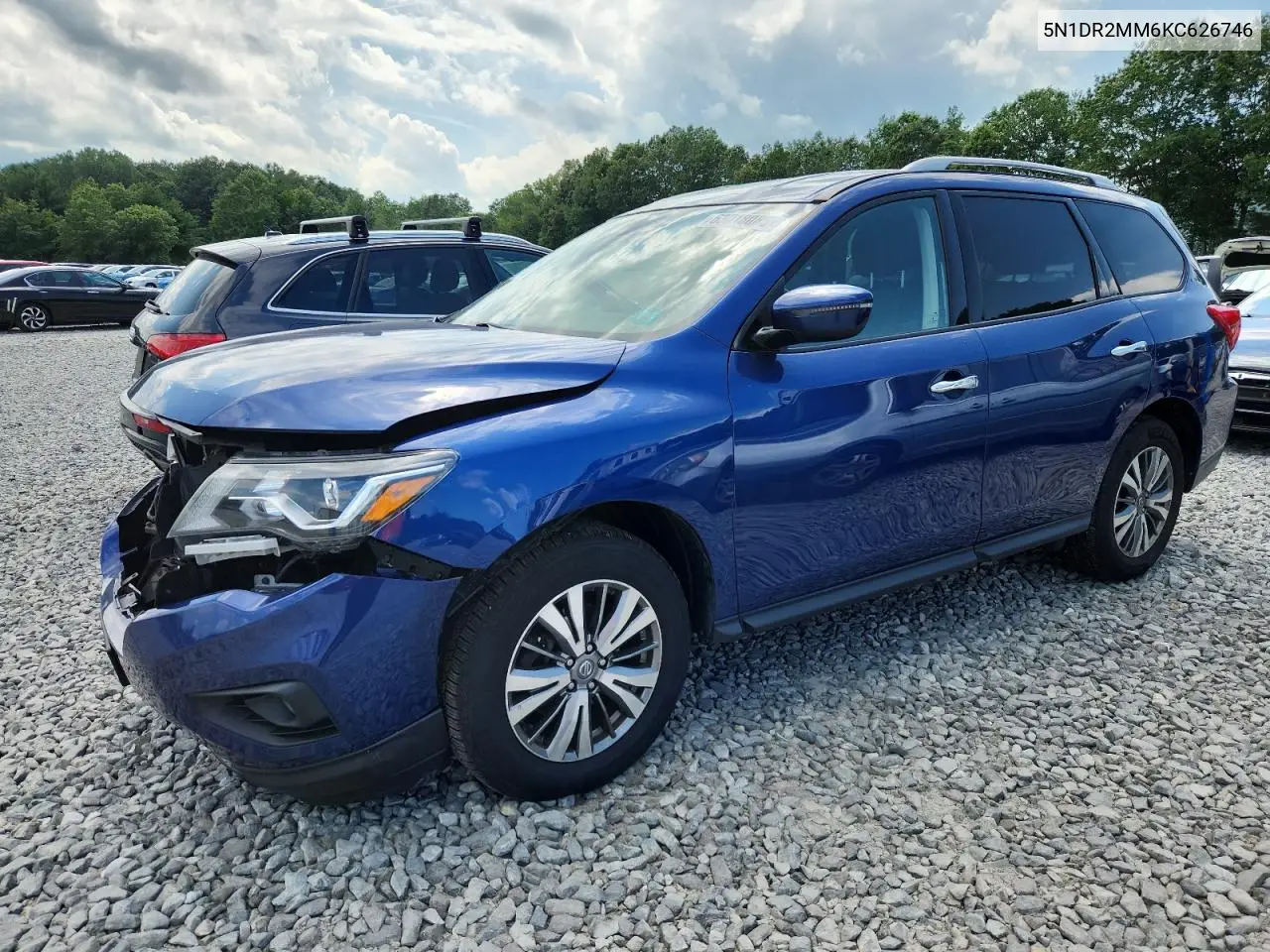 2019 Nissan Pathfinder S VIN: 5N1DR2MM6KC626746 Lot: 63018085