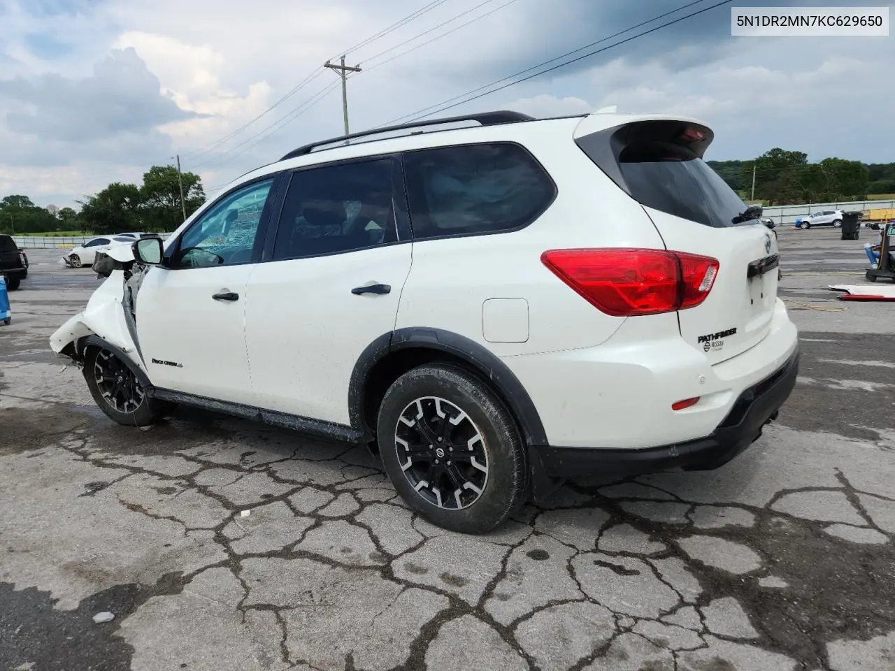 2019 Nissan Pathfinder S VIN: 5N1DR2MN7KC629650 Lot: 63019965