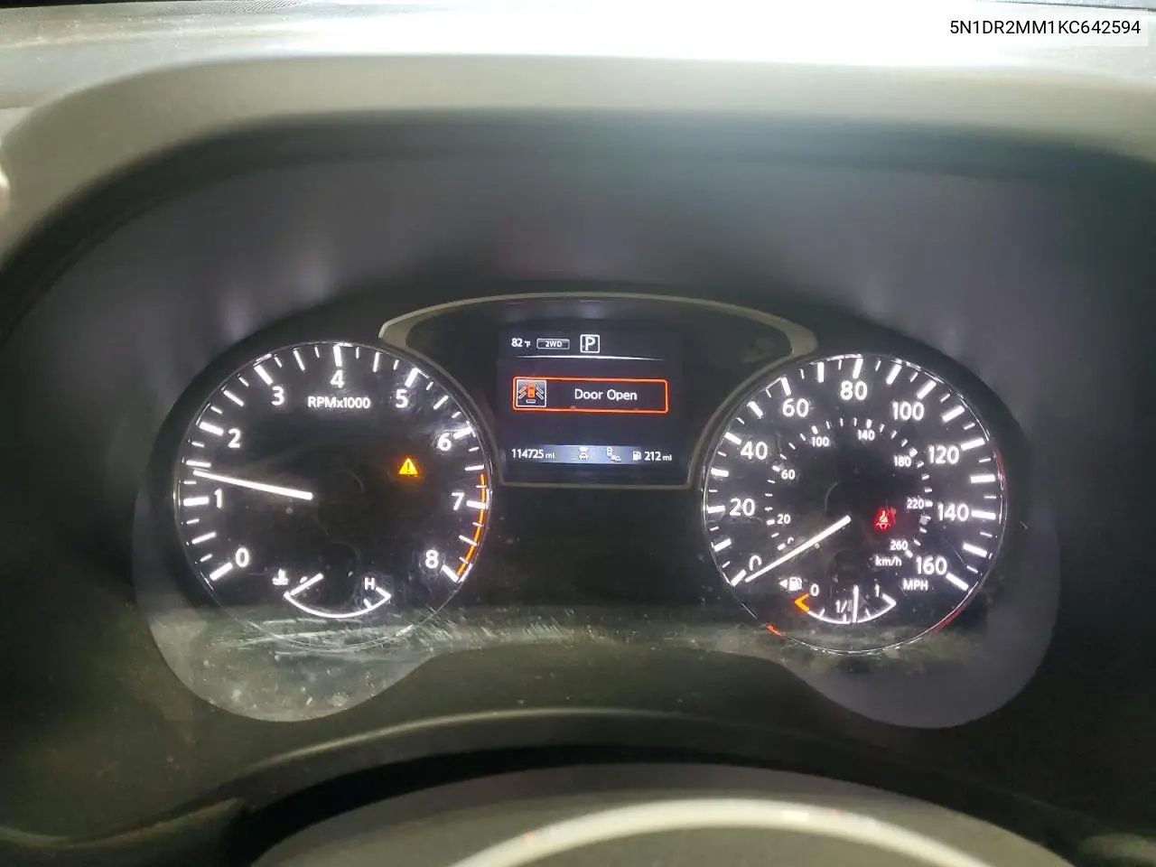 2019 Nissan Pathfinder S VIN: 5N1DR2MM1KC642594 Lot: 63081275